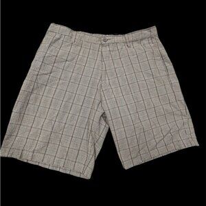 Burnside Men's Black and White Checkered Shorts 40